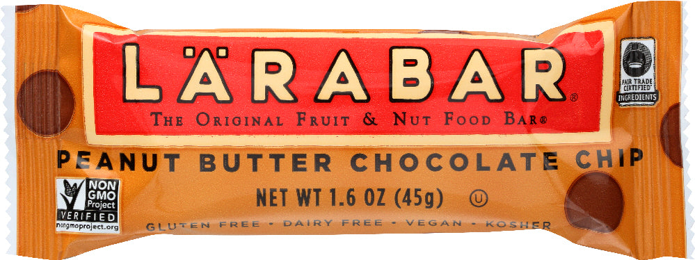 LARABAR: Peanut Butter Chocolate Chip Fruit & Nut Bar, 1.6 oz