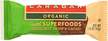 LARABAR: Bar Superfood Hazelnut Hemp Cacao, 1.6 oz