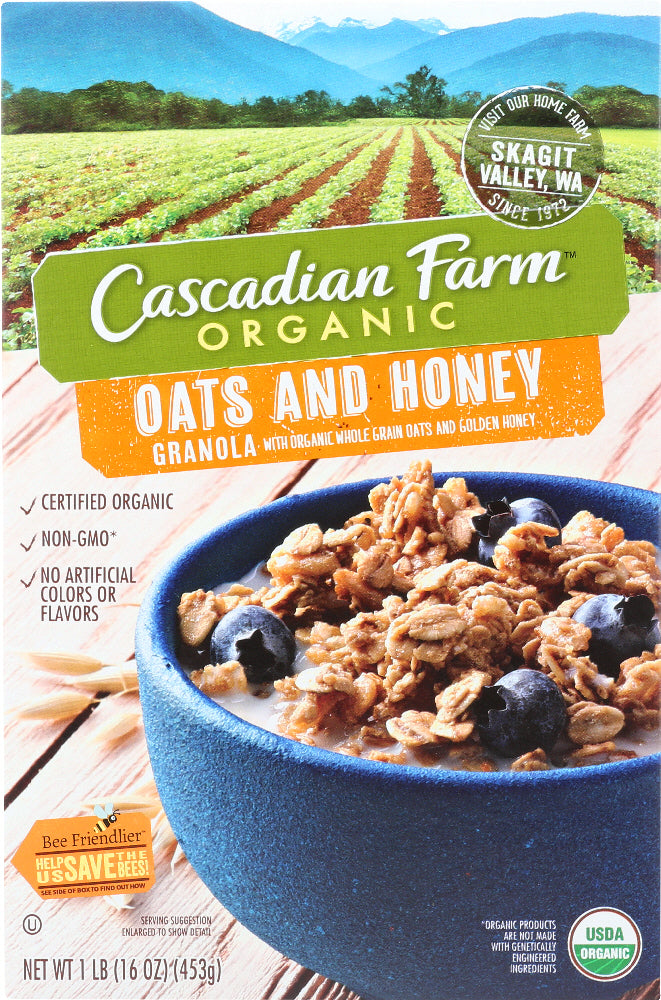 CASCADIAN FARM: Oats & Honey Granola, 16 oz