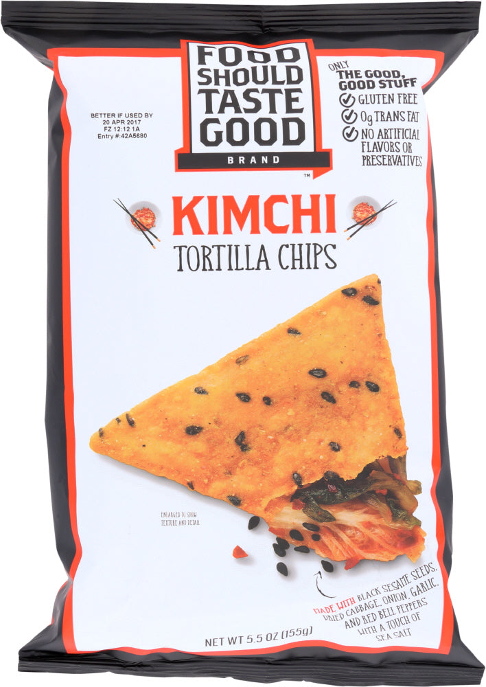 FOOD SHOULD TASTE GOOD: Chip Tortilla Kimchi, 5.5 oz