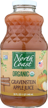 NORTH COAST: Juice Gravenstein Apple Organic, 32 oz