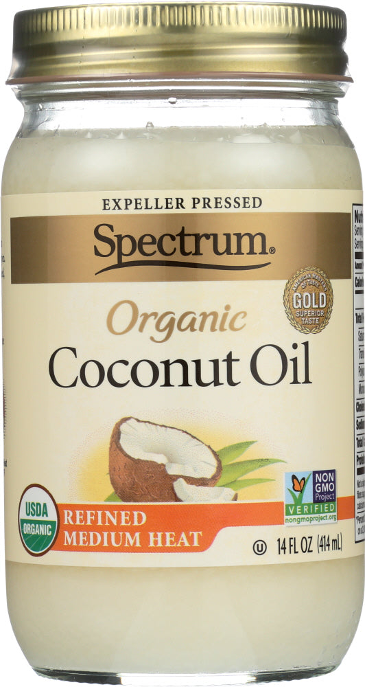 SPECTRUM NATURALS: Organic Refined Coconut Oil, 14 oz