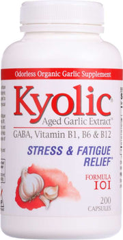 KYOLIC: Aged Garlic Extract Stress and Fatigue Relief Formula 101, 200 Capsules