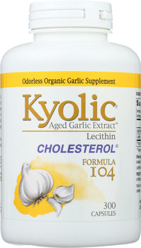 KYOLIC: Aged Garlic Extract Cholesterol Formula 104, 300 Capsules