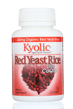 KYOLIC: Aged Garlic Extract Red Yeast Rice Plus CoQ10, 75 capsules