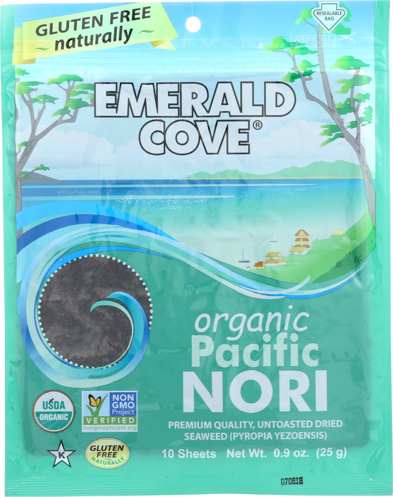 EMERALD COVE: Organic Pacific Nori, 10 Sheets