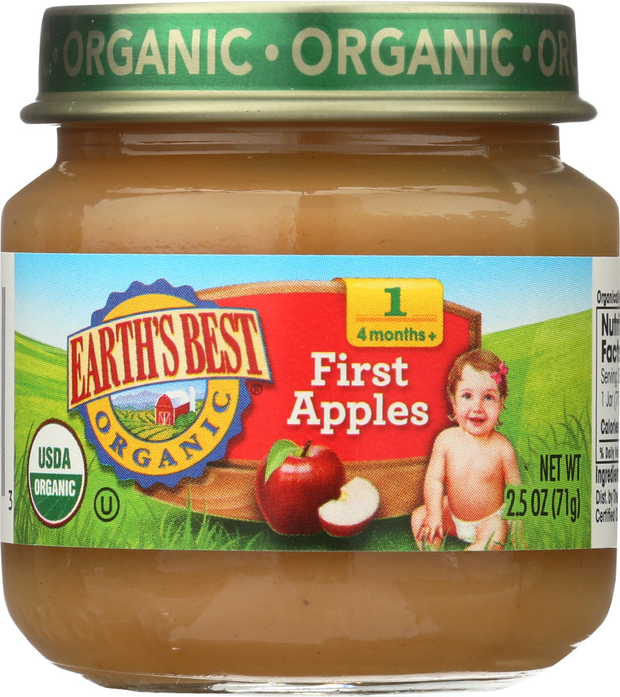 EARTHS BEST: Organic First Apples, 2.5 oz