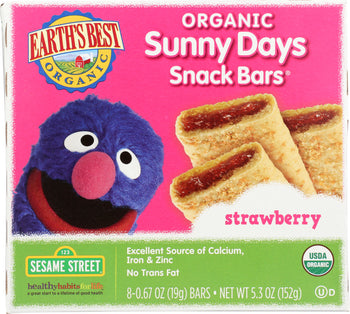 EARTHS BEST: Organic Sunny Day Strawberry Bar, 5.3 oz