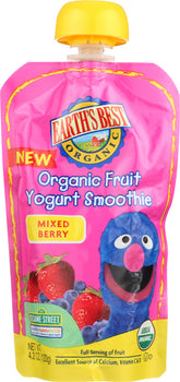 EARTH'S BEST: Organic Fruit Yogurt Smoothie Mixed Berry, 4.2 oz