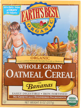 EARTHS BEST: Oatmeal & Banana Cereal, 8 oz