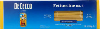 DE CECCO: #6 Fettuccine Pasta, 16 oz