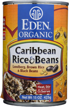 EDEN FOODS: Organic Caribbean Rice and Beans, 15 oz