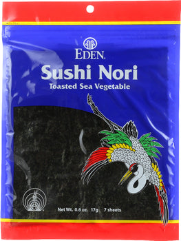 EDEN FOODS: Sushi Nori 7 Sheets, 0.6 oz