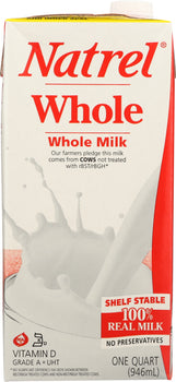 NATREL: Whole Milk UHT, 32 fo