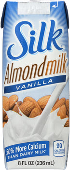 SILK: Silk Almond Milk Pure Vanilla, 8 oz