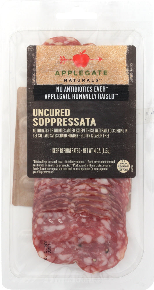 APPLEGATE: Natural Uncured Soppressata, 4 oz