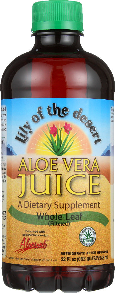 LILY OF THE DESERT: Aloe Vera Juice Whole Leaf, 32 oz