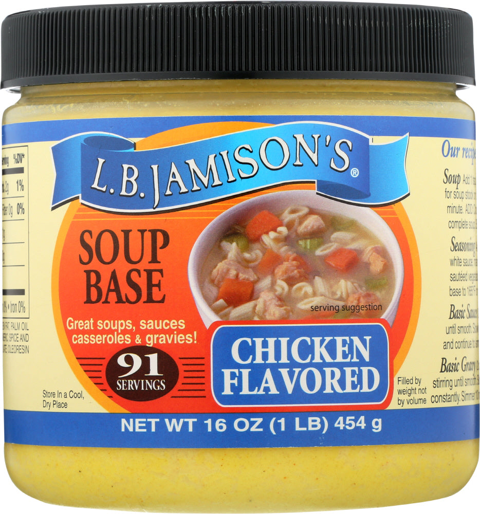 LB JAMISON: Chicken Soup Base, 16 oz