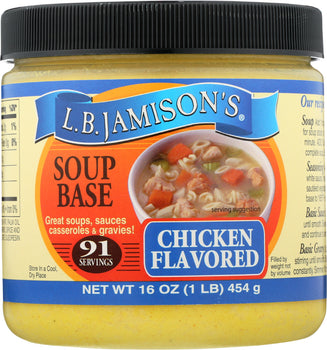 LB JAMISON: Chicken Soup Base, 16 oz