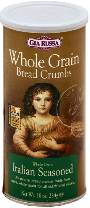 GIA RUSSA: Bread Crumbs Whole Grain Italian Seasoned, 10 oz