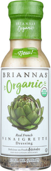 BRIANNAS: Organic Real French Vinaigrette Dressing, 10 oz