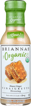 BRIANNAS: Dressing Honey Ginger Vinaigrette, 10 oz