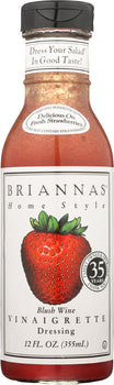 BRIANNAS: Home Style Dressing Blush Wine Vinaigrette, 12 oz