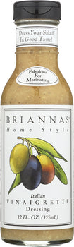 BRIANNAS DRESSING: Home Style Italian Vinaigrette, 12 oz