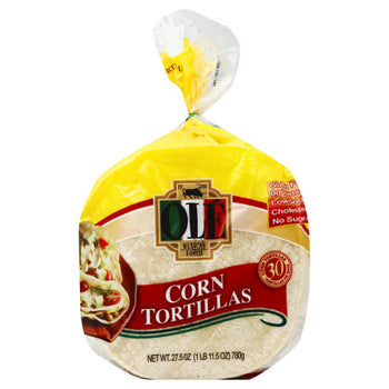 OLE MEXICAN: Tortilla White Corn 30 Counts, 27.5 oz