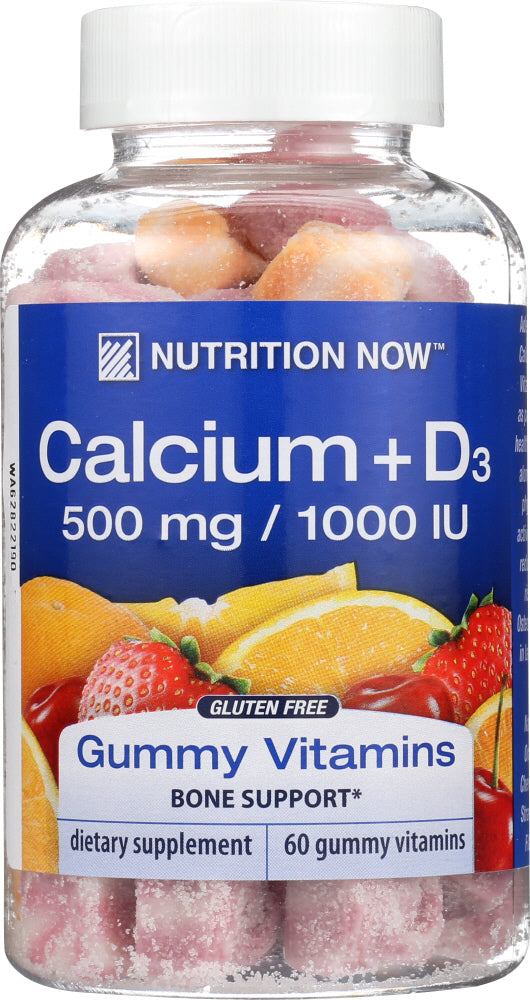 NUTRITION NOW: Calcium Adult Gummy Vitamins, 60 Gummies