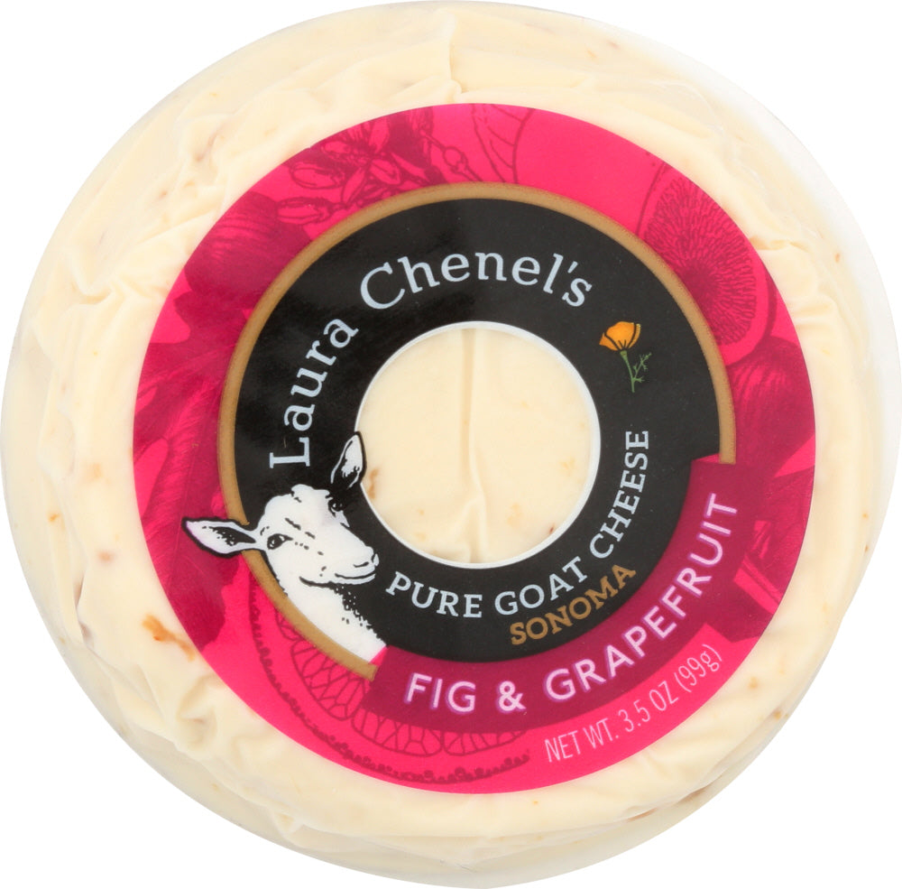 LAURA CHENELS: Fig and Grapefruit Cheese Medallion, 3.50 oz