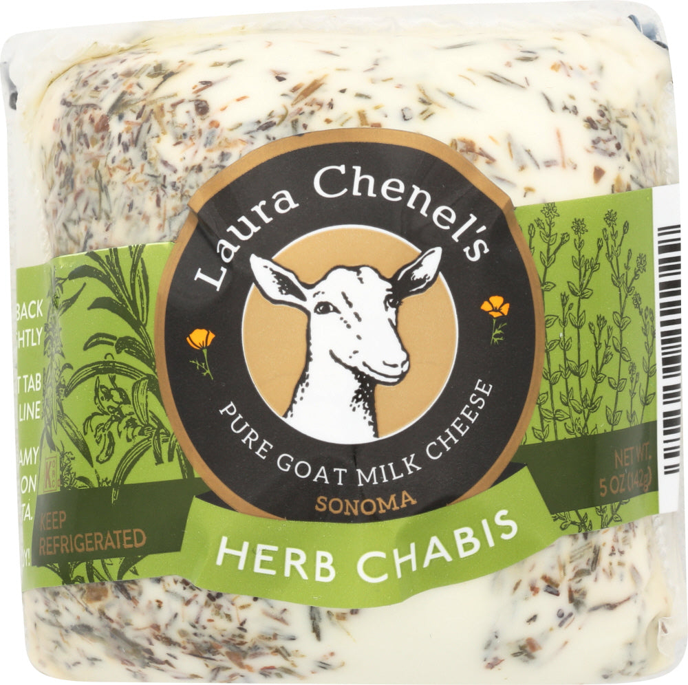 LAURA CHENELS: Fresh Goat Cheese Thyme and Rosemary Chabis, 5 oz