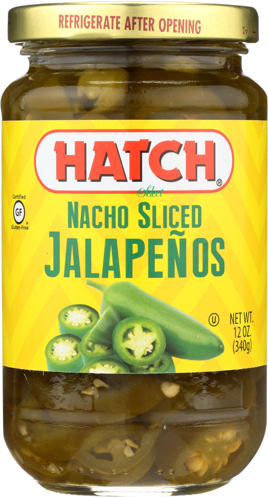 HATCH: Nacho Sliced Jalapenos, 12 oz