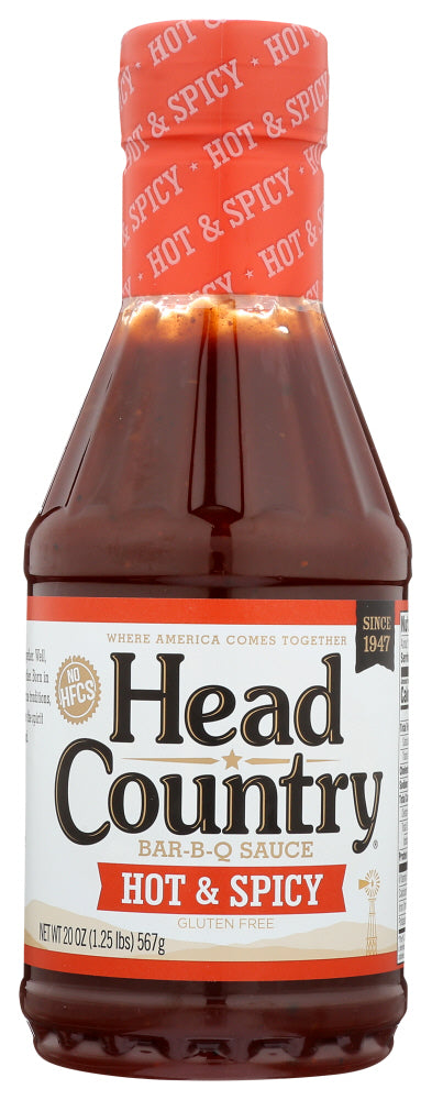 HEAD COUNTRY: Sauce BBQ Hot & Spicy, 20 oz