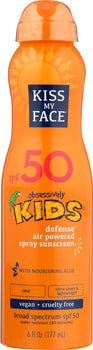 KISS MY FACE: Kids Defense Air Powered Sunscreen Spray SPF 50, 6 oz