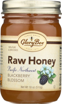 GLORY BEE: Raw Blackberry Honey, 18 oz