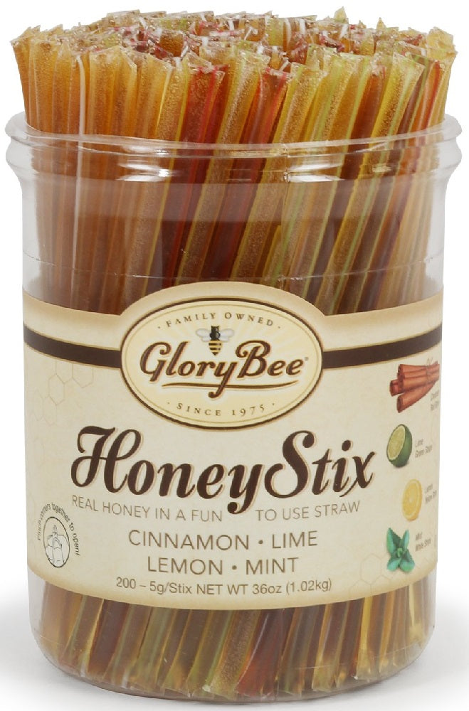 GLORY BEE: Honey Stix Multi-Flavor, 200 pc