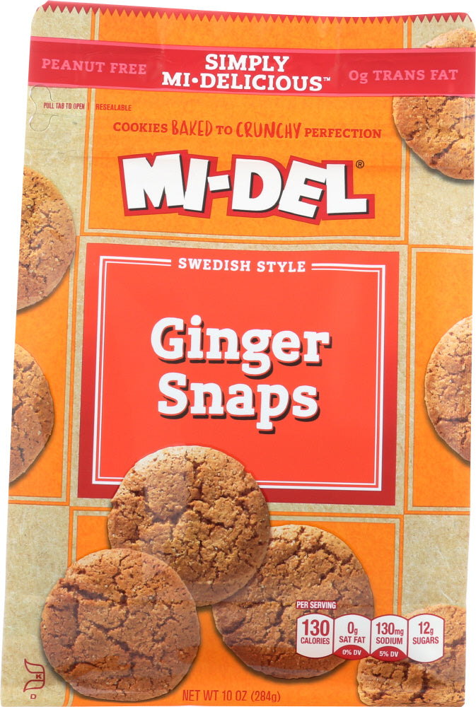 MI-DEL: Cookies Swedish Style Ginger Snaps, 10 oz