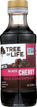 TREE OF LIFE: Juice Concentrate Unsweetened Black Cherry, 8 Oz