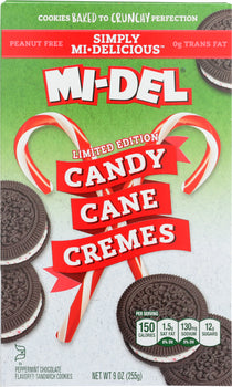 MI-DEL: Candy Cane Cremes Cookies, 9 oz