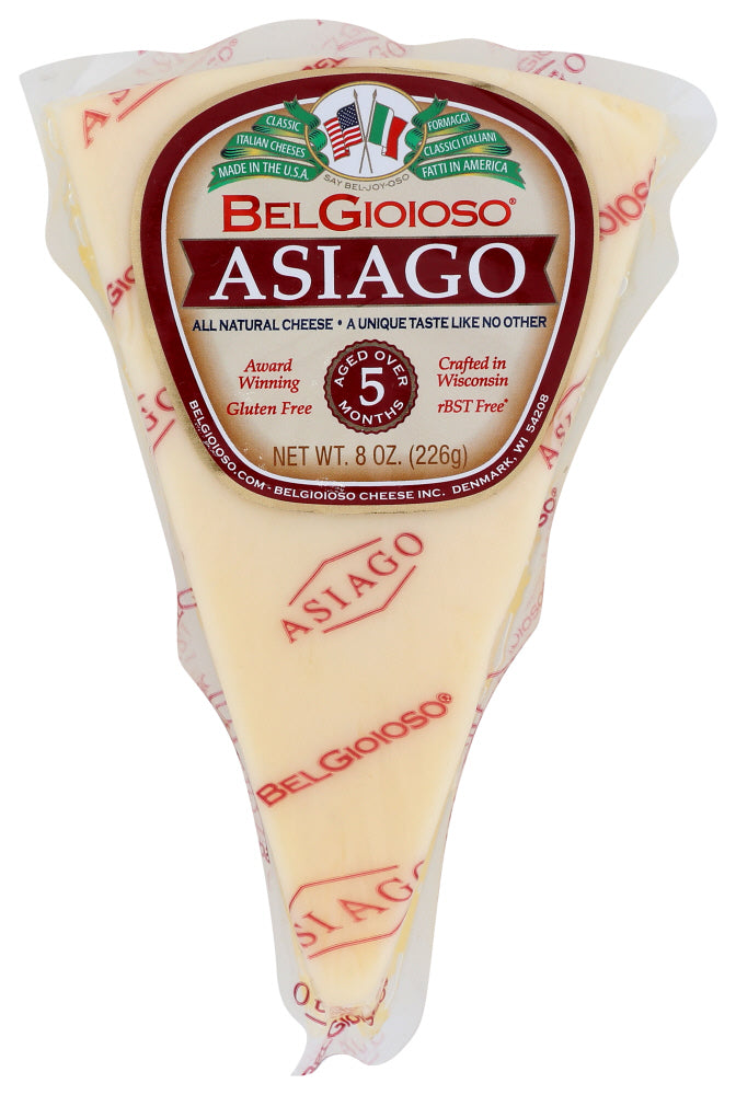 BELGIOIOSO: Asiago Wedge Cheese, 8 oz