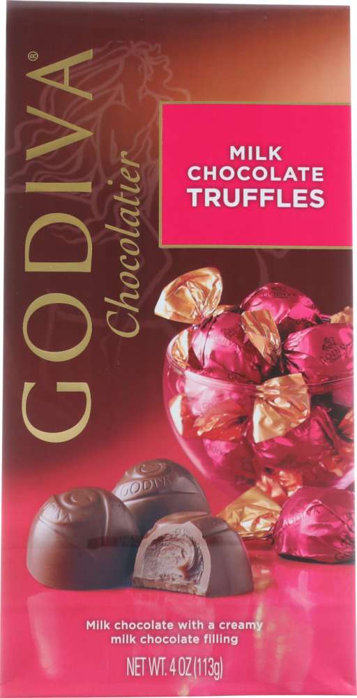 GODIVA: Chocolate Gem Truffle Milk, 4 oz