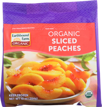 EARTHBOUND FARM: Organic Frozen Sliced Peaches, 10 oz