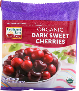 EARTHBOUND FARMS: Frozen Organic Dark Sweet Cherries, 8 oz