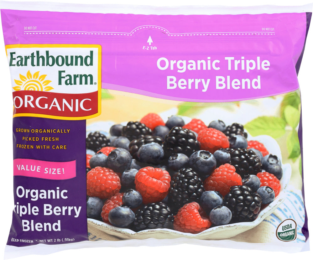 EARTHBOUND FARM ORGANIC: Triple Berry Blend, 2 lb