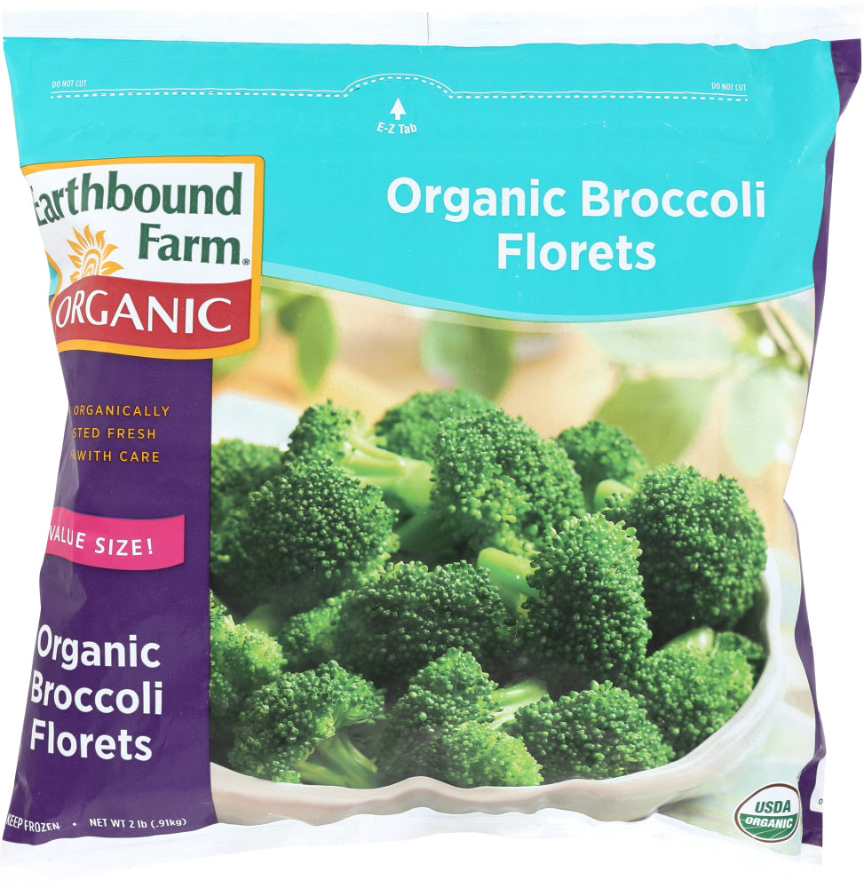 EARTHBOUND FARM ORGANIC: Frozen Broccoli Florets Value Size, 2 lb