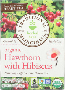 TRADITIONAL MEDICINALS: Tea Heart With Hawthorn, 16 bg