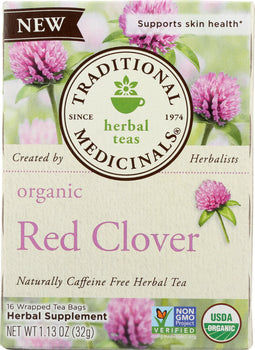 TRADITIONAL MEDICINALS: Tea Red Clover Organic, 1.13 oz