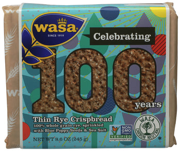 WASA: CRISPBREAD FLAX PPYSD RYE (8.600 OZ)