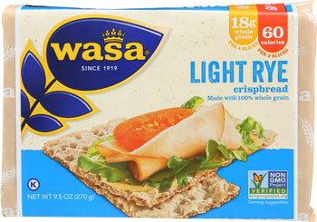 WASA: Light Rye Crispbread, 9.5 Oz